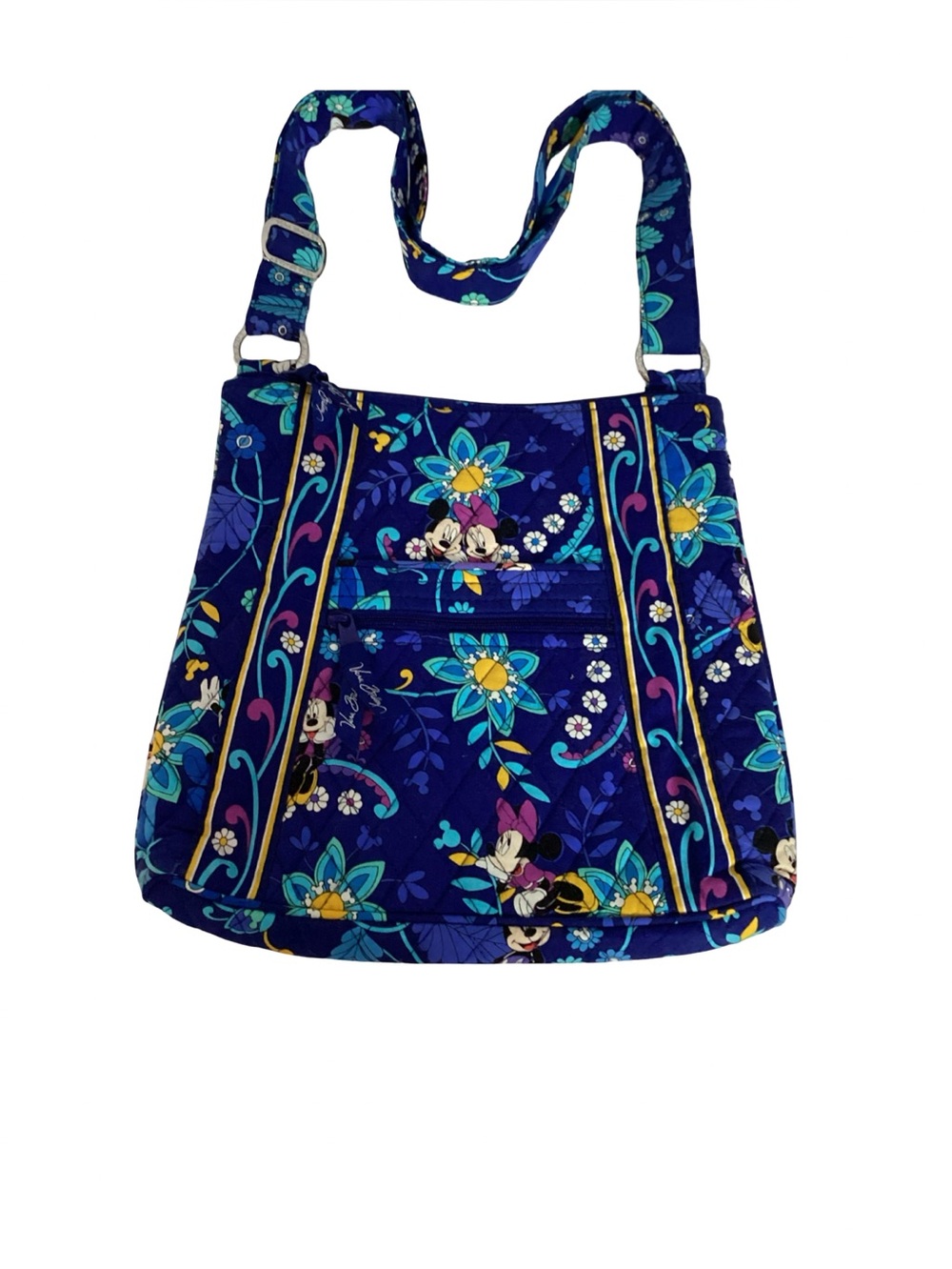 Vera Bradley Disney Parks Dreaming in Blue Mickey & Minnie Crossbody Bag EUC